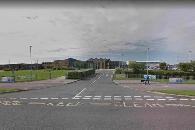 Fleetwood High School will be stay closed to all students today (Wednesday, February 23) after suffering damage to its roof during recent stormy weather. Pic: Google