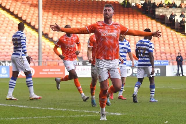 Gary Madine was among the scorers for Blackpool
