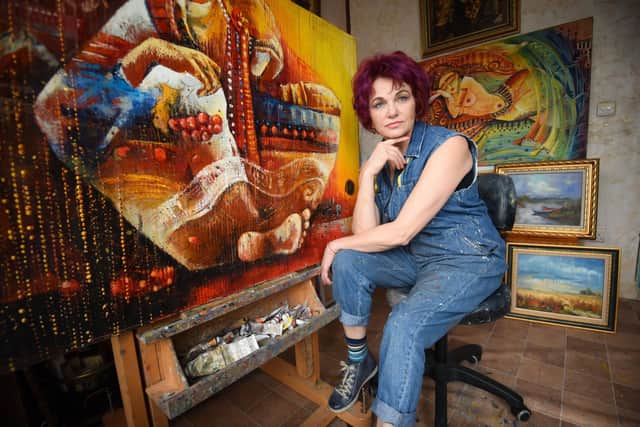 Blackpool-based Ukranian artist Anna Ravliuc is selling some of her work to raise funds for Ukraine.