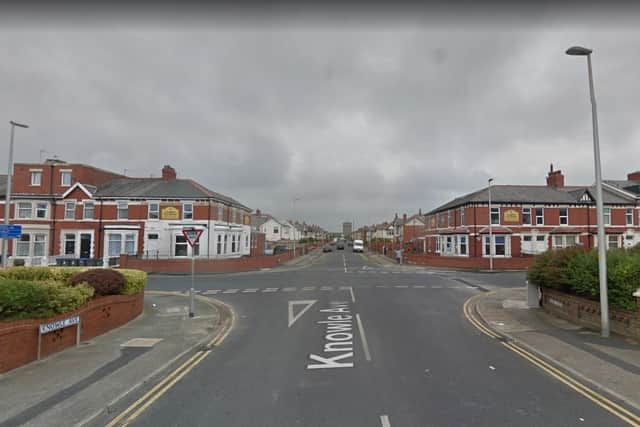 The 20-year-old was arrested and charged after reports that a man carrying a knife was seen threatening people in the Knowle Avenue area of Blackpool and demanding money on Wednesday (February 23). Pic: Google