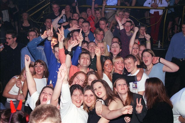 Clubbers at Blackpool Nightclub Heaven & Hell.
