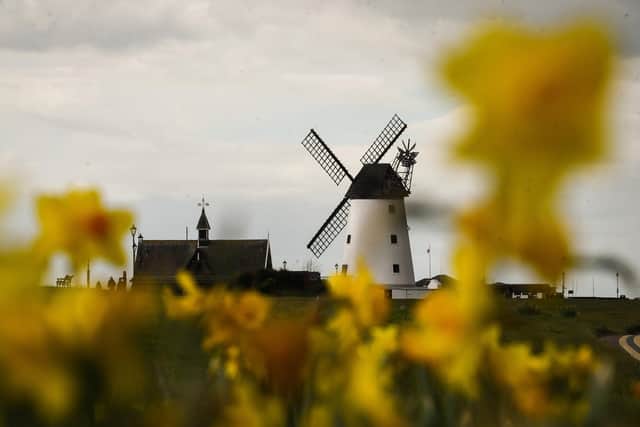 Youths were gathered by Lytham windmill before running off when police arrived