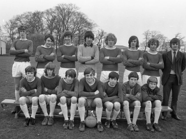 Walton-le-Dale County Secondary School's Under 16 football team have swept aside all before them over the present season, being undefeated in league and cup matches. Members of the side are (seated left to right): D Colton, R Parkinson, P Kay, S Thomas, J Kaylow, A Nixon, D Waterworth. Standing (left to right): K Parkinson, D Marginson, K McKenna, J Baron, R Dickinson, P MacFarlane, T Wilmer, and Mr M Nolan (coach)