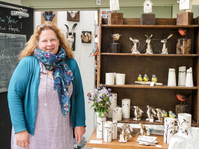Julie Miles, of Julie Miles Ceramics, Nelson. Julie is one of the artists, artisans and crafters taking part in an online spring fair in April 2021, organised by Hopeful and Glorious