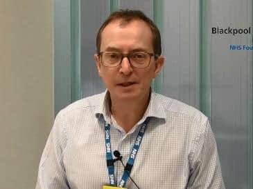 Dr Jim Gardner, medical director at Blackpool Victoria Hospital