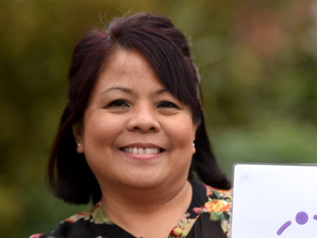 Delma Dela Cruz, the manager at Amber Court care home in Blackpool