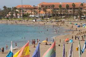 Tenerife in October shortly before restrictions on travel were imposed