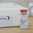 Undated handout photo issued by Johnson and Johnson showing vials of the Janssen Covid-19 vaccine. The single-shot vaccine, which has been developed by Johnson and Johnson's pharmaceutical arm Janssen, is 66 percent effective at preventing moderate to severe Covid019 but offers high protection against people needing to go to hospital, trial results show. The UK has ordered the 30 million doses of the vaccine, with the option of 22 million more. Issue date: Friday January 29, 2021. Picture: PA Wire/Janssen Pharmaceutical Companies