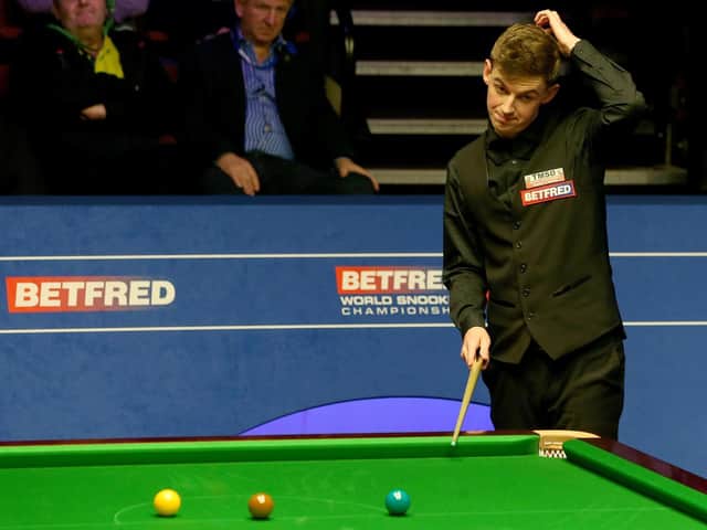 James Cahill has missed out on a Crucible return