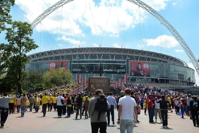The League One play-off final will take place on Sunday, May 30