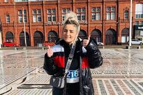 Nadia Ardern, of Blackpool,  walked 60 miles to raise funds for Trinity Hospice in tribute to her Godfather