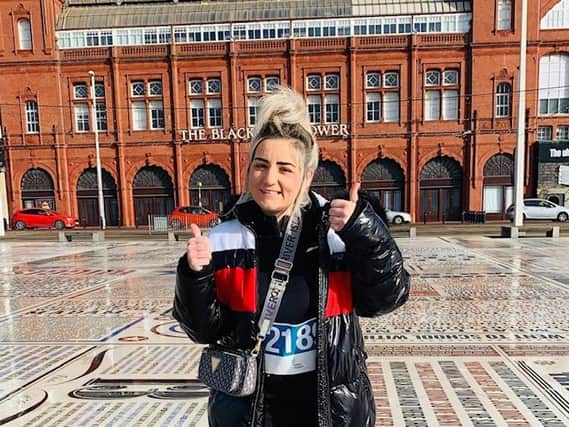 Nadia Ardern, of Blackpool,  walked 60 miles to raise funds for Trinity Hospice in tribute to her Godfather