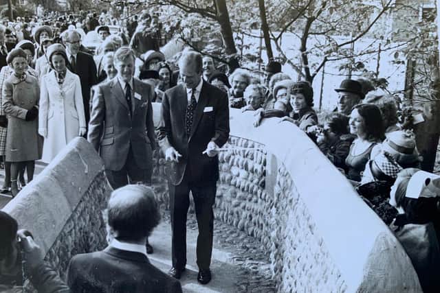 Prince Philip opening Witchwood, between Ansdell and Lytham, in 1974