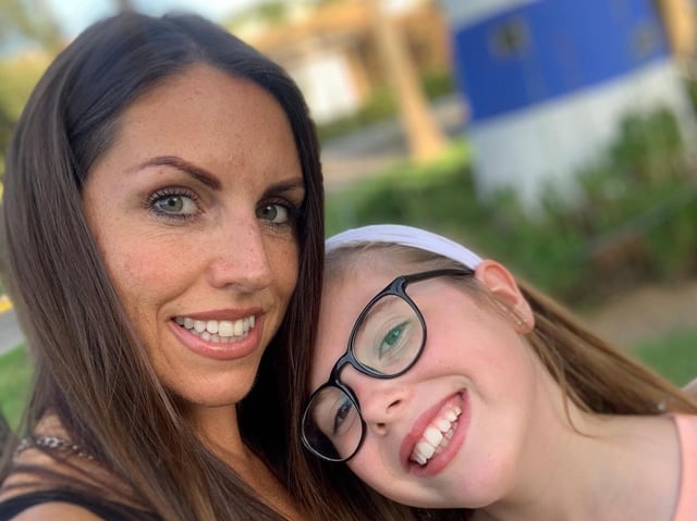 Elizabeth and daughter Ruby, 10