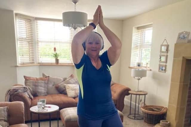 Janette Kirby (pictured) attends pilates classes run by Andrea Johnson
