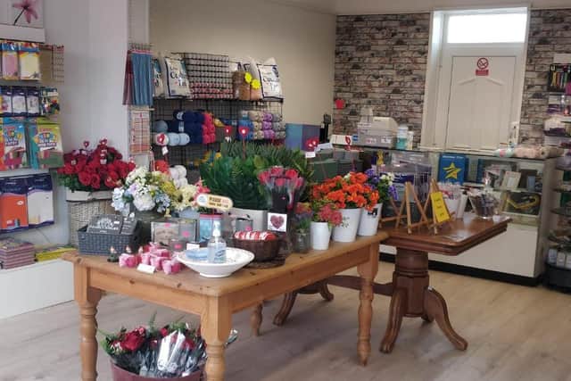 A view inside the Crafters shop in Knott End