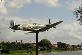The Spitfire Memorial at Fairhaven Lake
