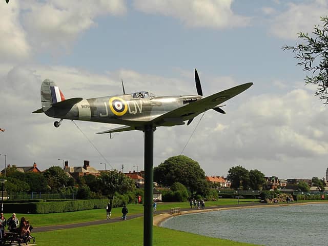 The Spitfire Memorial at Fairhaven Lake