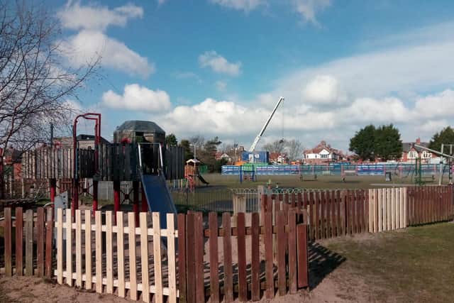 A play area at Highfield Park