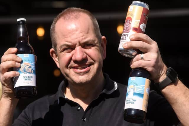 Paul Samson with some of the Mythic Beers