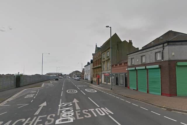 Four fire engines from Fleetwood, Blackpool and Bispham attended the scene in Dock Street. (Credit: Google)