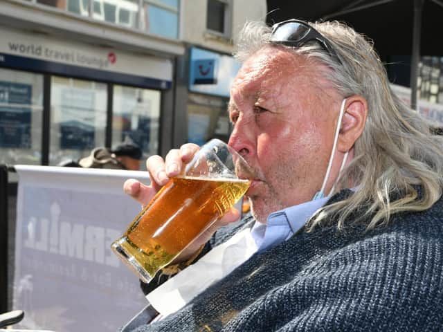 A pint...at last