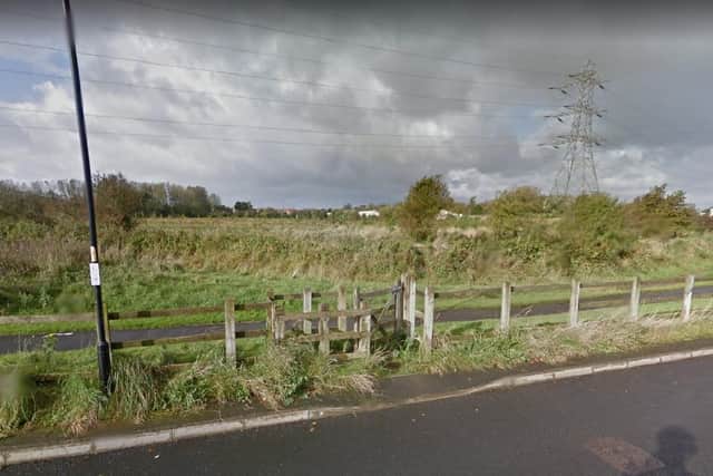 The handgun - reportedly a revolver - was found beside a footpath next to Tarragon Drive on the Carleton Lodge Farm estate, off Moor Park Avenue, Bispham at around 5pm on Thursday (April 15). Pic: Google