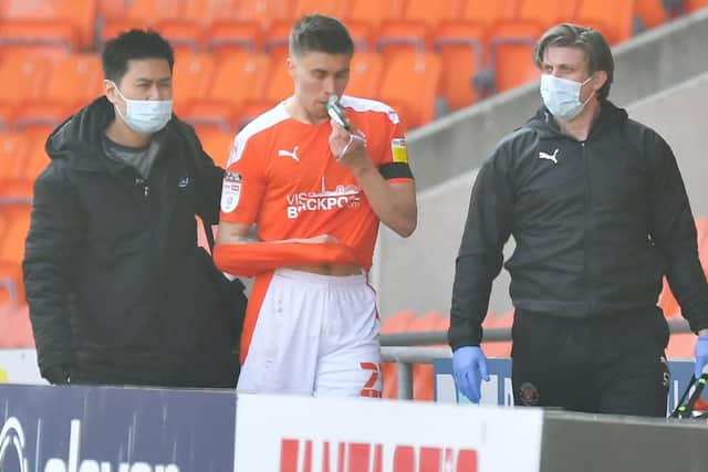 Daniel Gretarsson is forced to leave the field after a warrior-like display in the victory over Sunderland