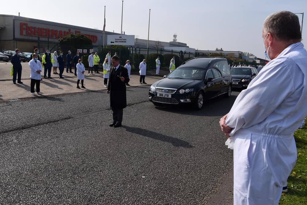 Staff at Fisherman's Friend pay their respects