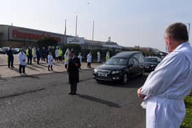 Staff at Fisherman's Friend pay their respects