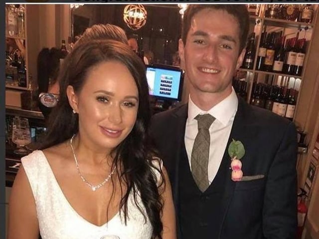 Natalie Hazeldine with her brother, Elliott Dalgleish