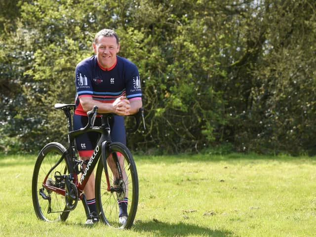 Gary Apps is taking on the actual route of the Tour de France cycle event to raise money for charity