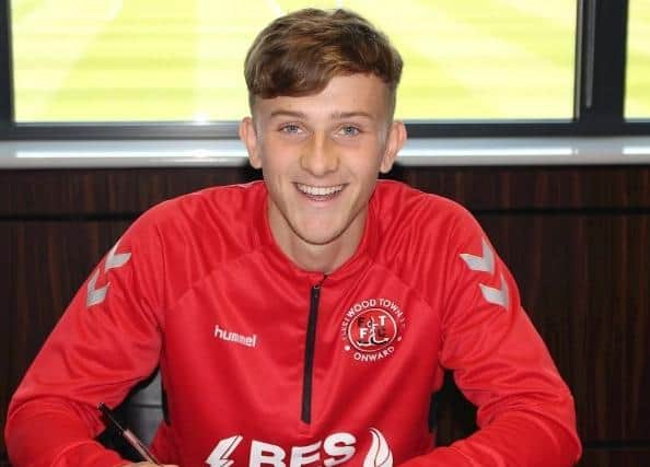 Max McMillan has followed fellow teenager Connor Teale in leaving Leeds for Fleetwood
Picture: FTFC