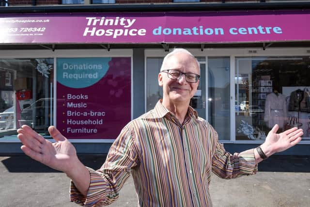 Trinity retail manager Paul Guest at the new shop and donation centre