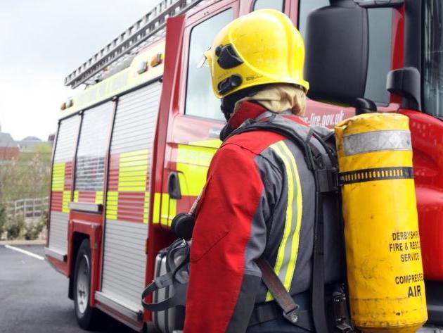 The fire service were called to the property at 8pm