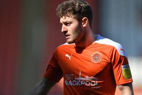 Elliot Embleton was largely kept in the shadows during Blackpool's defeat to Shrewsbury yesterday