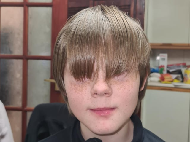 Corey Greenway, before his big head shave fundraiser