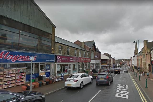 The fire involved the wooden fascia of a shop in Poulton Street, Kirkham at around 9.30pm last night (Monday, April 26). Pic: Google