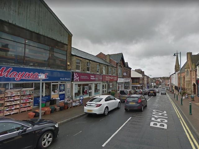 The fire involved the wooden fascia of a shop in Poulton Street, Kirkham at around 9.30pm last night (Monday, April 26). Pic: Google