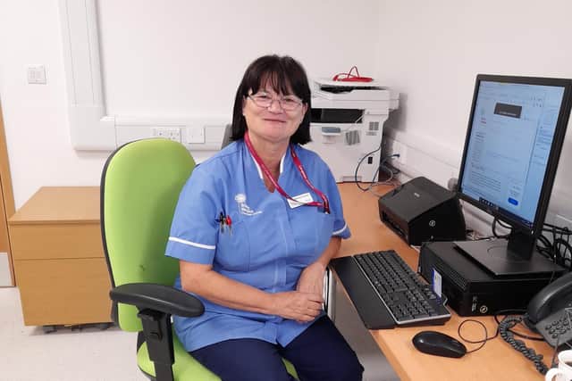 Mandy Greaves, 59, who is a Trinity Hospice Clinical Assistant based at Blackpool Victoria Hospital