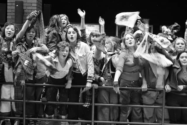 Bay City Rollers fans flocked to Preston Guild Hall for the band’s concert on May 15, 1975