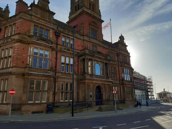 Blackpool town hall where Miss O'Donnell's inquest is ongoing