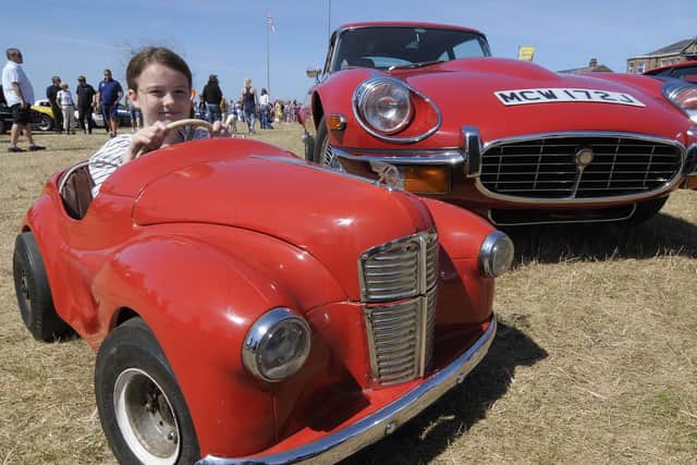 Fun for all the family at a previous Classic Car Rally on  Lytham Green