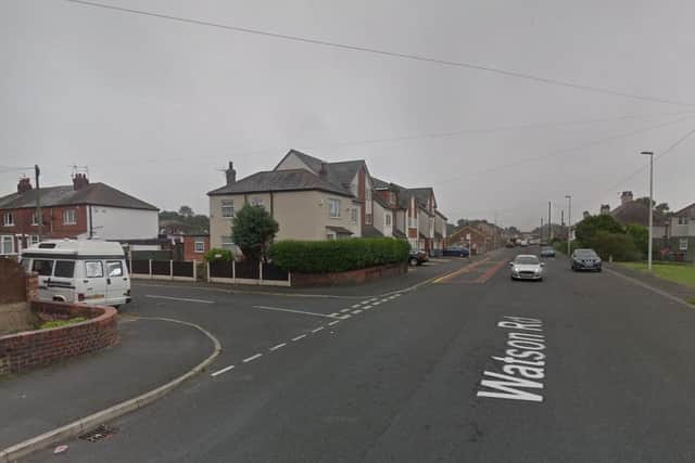 The man was struck by a car as he was crossing Watson Road, close to the junction with Sowerby Avenue. (Credit: Google)