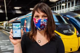 Emma Martell of Avanti West Coast with the new mobile phone forum for disabled travellers