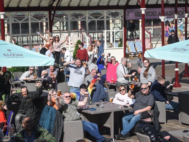 Visitors enjoying the fresh air at Bloom on North Pier
