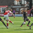 Ged Garner gives Fleetwood Town the lead Picture: Stephen Buckley/PRiME Media Images Limited