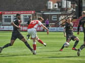 Ged Garner gives Fleetwood Town the lead Picture: Stephen Buckley/PRiME Media Images Limited