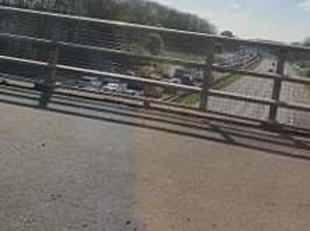 There has been an accident on the M55