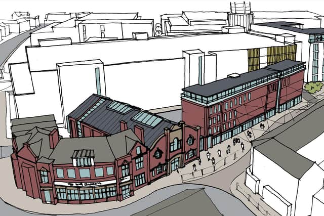 An artist's impression of the 'heritage quarter' planned for the Blackpool Central site off the Golden Mile. A public consultation has been launched on the plans for the first phase of the site, which includes a multi-storey car park and a 'heritage quarter' based around the King Edward VII pub and picture house